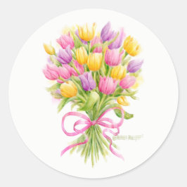 Adesivo Primavera Tulip Buquê Stickers