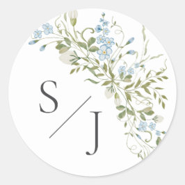 Adesivo Primavera Wildflower Blue Green Weding