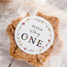 Adesivo Primavera Wildflower First Festa de aniversário