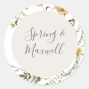 Adesivo Primavera Wildflower Selagens de Envelope de Cas