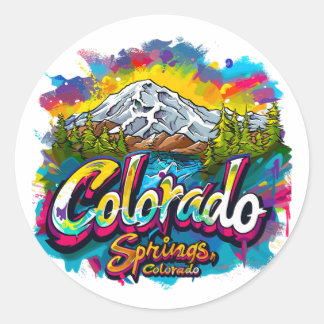 Adesivo Primaveras do Colorado, Montanha Pikes do Colorado
