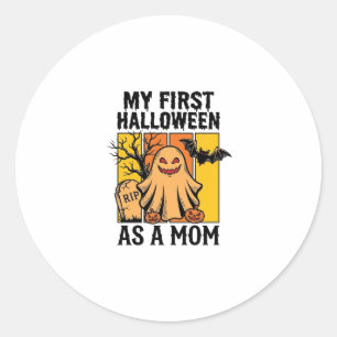 Adesivo Primeira Camisa de Mãe de Halloween Desenho de Fan