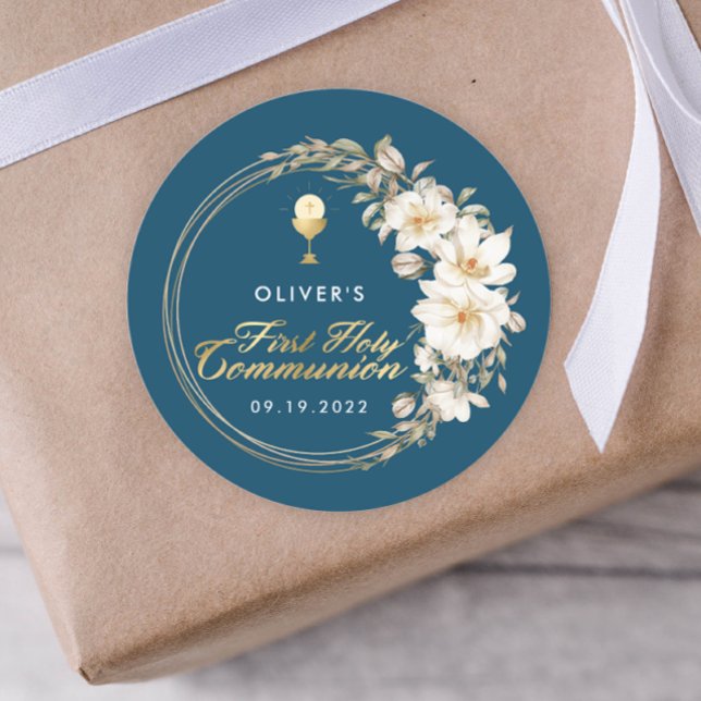 Adesivo Primeira Comunhão Elegante (Criador carregado)