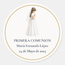 Primeira Comunhão Menina Rezando