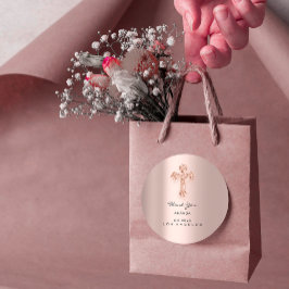 Adesivo Primeira Comunhão Rosa da Santa Cruz Cristã