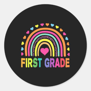 Adesivo Primeira Grau Rainbow Girls Boys Equipe de Profess