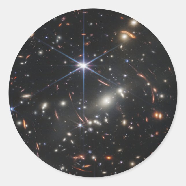 Adesivo Primeira imagem do Telescópio Espacial JWST James  (Frente)