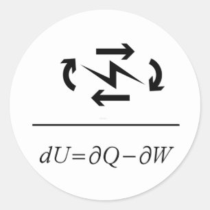 Adesivo Primeira Lei de Termodinâmica