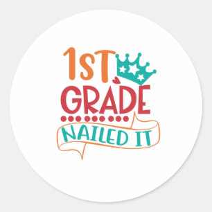 Adesivo Primeira série Concluída, 1º ano Finalizado