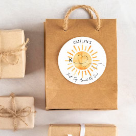 Adesivo Primeira viagem em torno do primeiro aniversario d