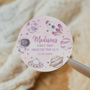 Adesivo Primeira Viagem Em Torno Do primeiro aniversario D