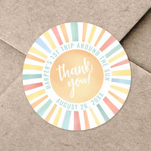 Adesivo Primeira viagem em torno do primeiro aniversario d