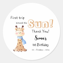 Adesivo Primeira Viagem Em Torno Do primeiro aniversario S