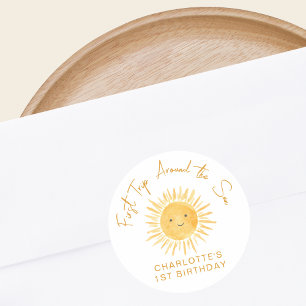 Adesivo Primeira Volta ao Sol Aniversário da Menina