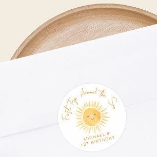 Adesivo Primeira Volta ao Sol Aniversário do Menino