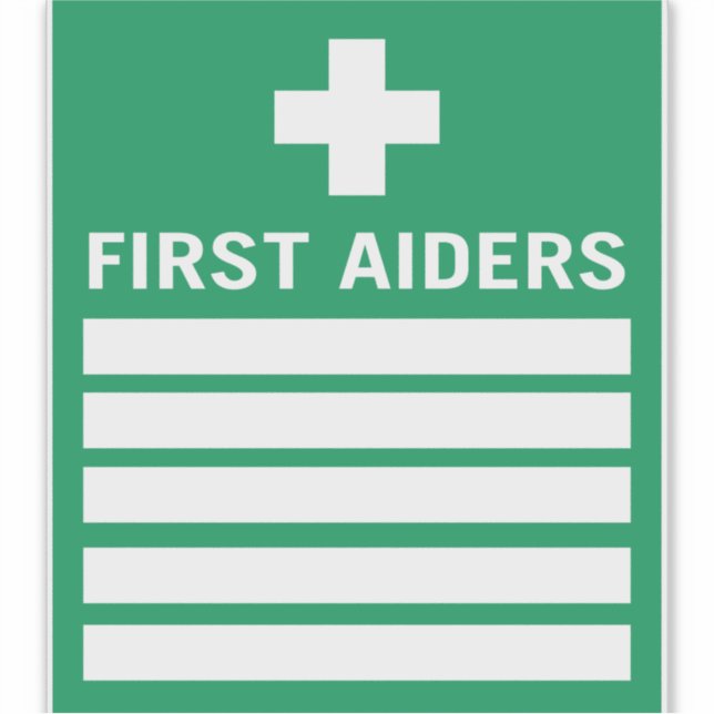 Adesivo Primeiro Aider (Frente)