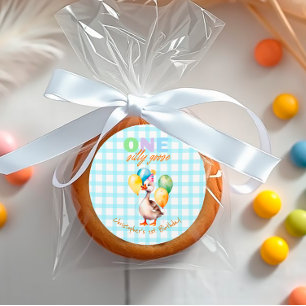 Adesivo Primeiro aniversario Bobo Giro Branco