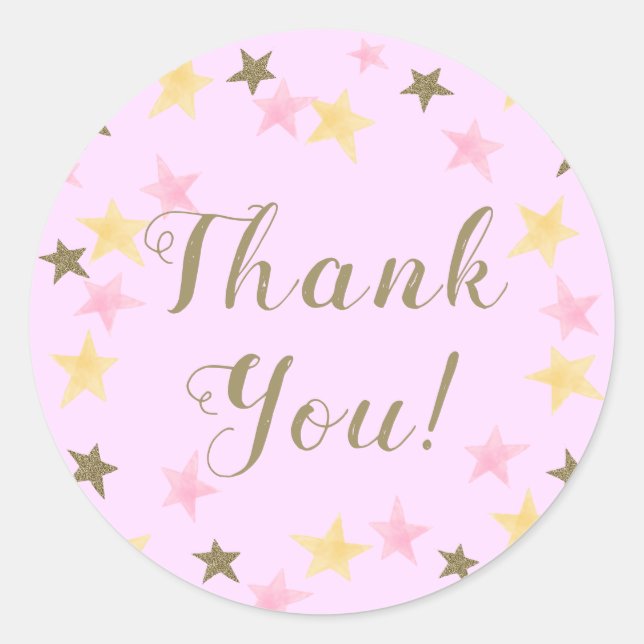 Adesivo primeiro aniversario Brilha Pequena Garota Rosa Es (Frente)