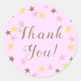 Adesivo primeiro aniversario Brilha Pequena Garota Rosa Es