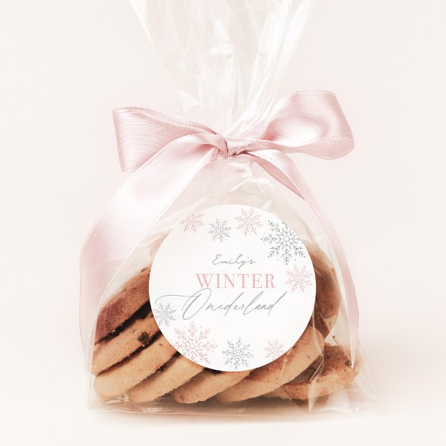 Adesivo Primeiro aniversario Cinza Rosa-Rosa da Onederland (Criador carregado)