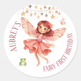 Adesivo Primeiro Aniversário da Fada Caprichosa