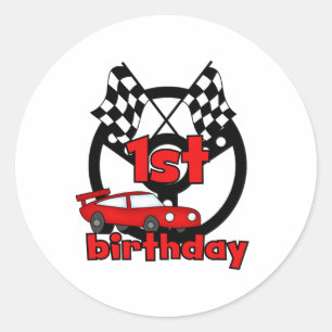 Adesivo Primeiro aniversario das corridas de carros