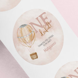 Adesivo Primeiro aniversario de Balão de Ar Quente