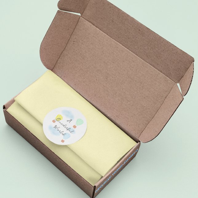 Adesivo Primeiro aniversario de Balão de Ar Quente do Mund (Criador carregado)