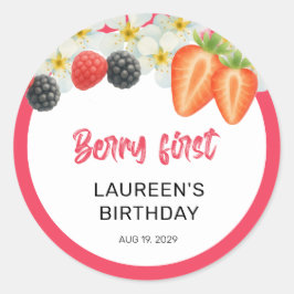 Adesivo Primeiro Aniversário de Berry