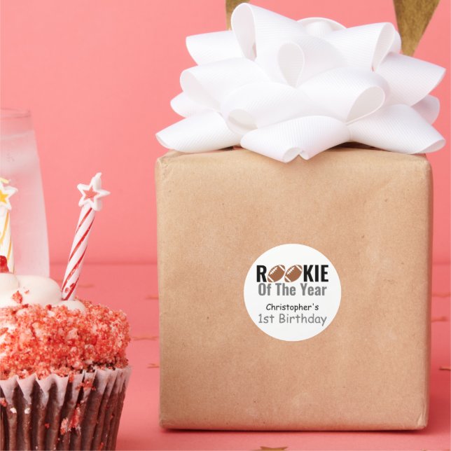 Adesivo Primeiro aniversario de futebol da Rookie (Festa)