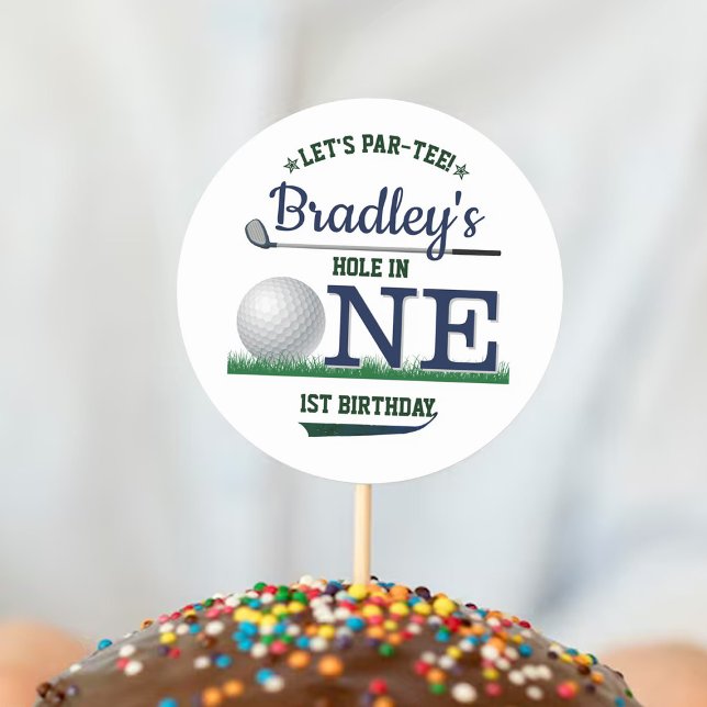 Adesivo Primeiro aniversario de Golf PAR-TEE (Criador carregado)