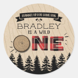 Adesivo Primeiro aniversario de Lumberjack Boys, Xadrez da