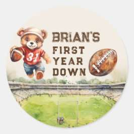 Adesivo primeiro aniversario de menino no primeiro ano