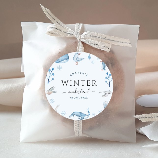 Adesivo Primeiro aniversario de Onederland Blue Winter (Criador carregado)