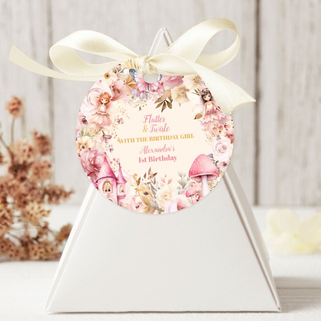 Adesivo Primeiro aniversario de Pixie de Jardim Floral de  (Criador carregado)