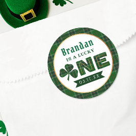 Adesivo Primeiro aniversario de Shamrock