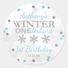 Adesivo Primeiro aniversario de Winter ONEderland