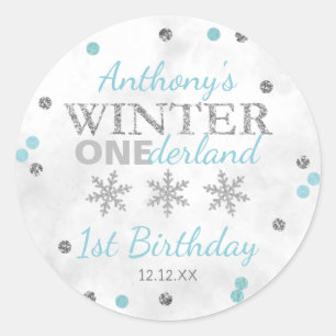 Adesivo Primeiro aniversario de Winter ONEderland