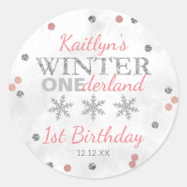 Adesivo Primeiro aniversario de Winter ONEderland