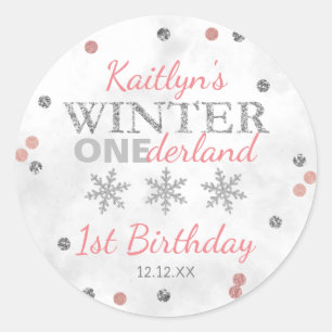 Adesivo Primeiro aniversario de Winter ONEderland