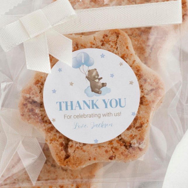 Adesivo Primeiro aniversario do balão mínimo (Criador carregado)