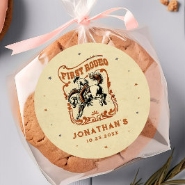 Adesivo Primeiro Aniversário do Rodeo Ocidental