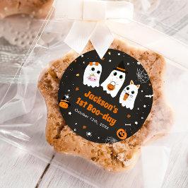 Adesivo Primeiro aniversario Fantasma Cute de Halloween Sp