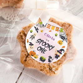 Adesivo Primeiro aniversario Fantasma de Feliz Dia das Bru