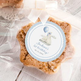 Adesivo Primeiro aniversario Náutico de Navegação Azul Pas