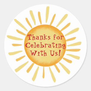 Adesivo Primeiro Aniversário no Sol ou Primeira Viagem