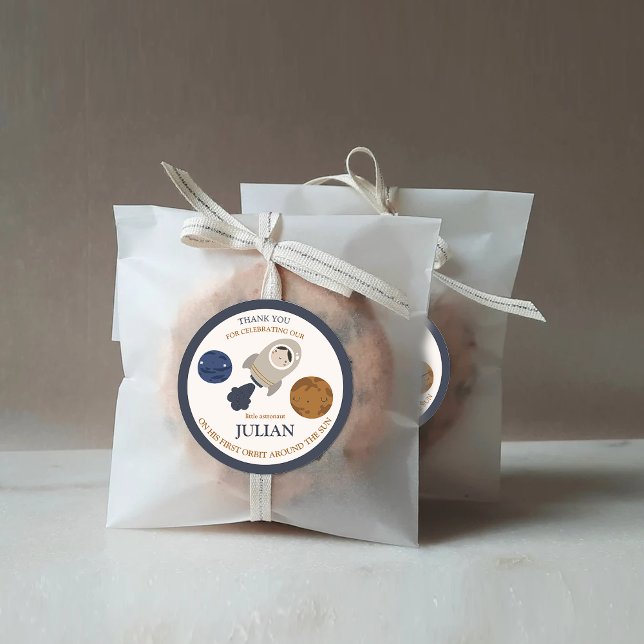 Adesivo Primeiro aniversário, primeira órbita ao redor do  (Criador carregado)