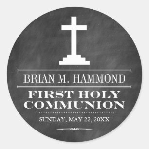 Adesivo Primeiro comunhão santamente do quadro simples