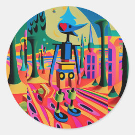 Adesivo Primeiro Dia da Escola de Surrealismo - Ken Gage A