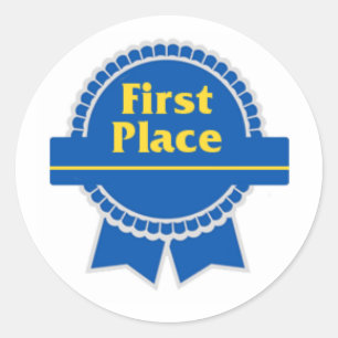 Adesivo Primeiro e segundo lugar